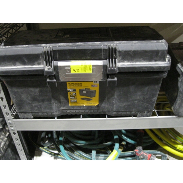 2 TOOLBOXES W/ASST. CONTENTS: TROWELS, ETC.