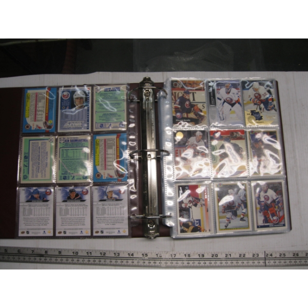 BINDER OF HOCKEY CARDS