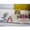 Image 3 : SEWING BASKET & TIN W/ASST. CONTENTS
