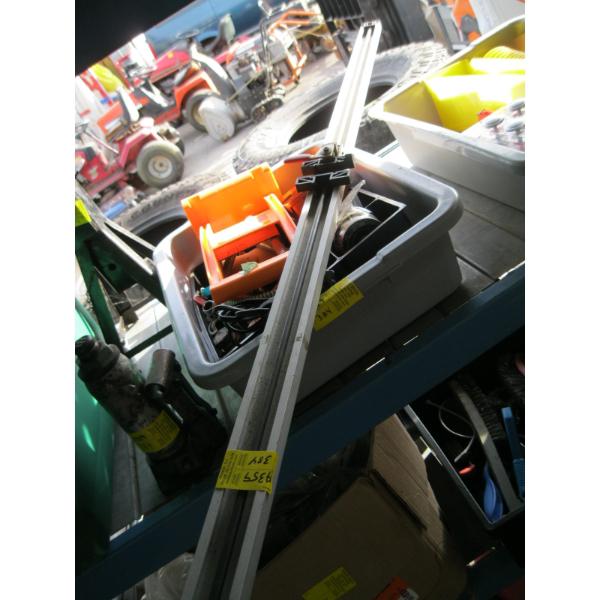 MISC. LG. CLAMP, PLUMBING SUPPLIES, PLYWOOD HOLDER, HYDRAULIC JACK, AXLE STAND, ETC.