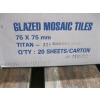 Image 3 : BOX OF TITAN BLUE MOSAIC TILE - FOR POOL?