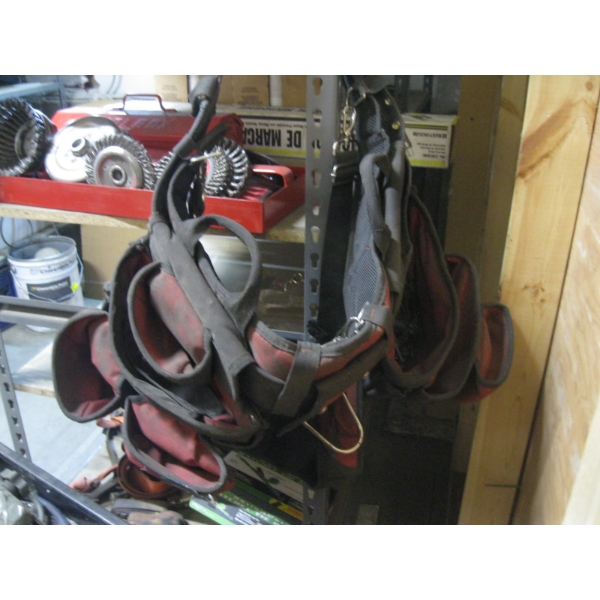 HEAVY DUTY TOOL BELT W/SHOULDER STRAPS