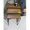 Image 1 : 3 PIECE NESTING TABLES W/BLACK LEGS