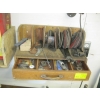Image 1 : SM. WOOD CABINET W/ASST. GRINDING DISCS, STRIKERS, ETC.