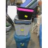 Image 1 : ASST. PLASTIC BINS & LIDS