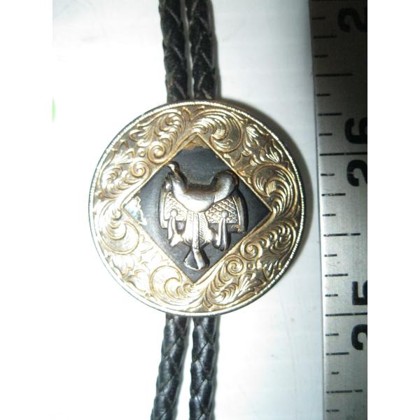 GOLD W/DRAGON NAVAJO BOLO TIE