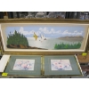 Image 1 : PAIR OF FRAMED PRINTS & AN ORIGINAL PAINTING