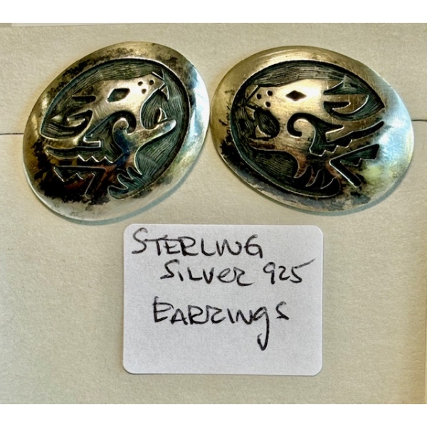 PAIR OF STERLING SILVER .925 EARRINGS