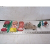 Image 1 : ASST. KEYHOLDERS, CAST IRON WHEELED TOY, RAISIN FIGURINE, TURTLE FIGURINE, ETC.