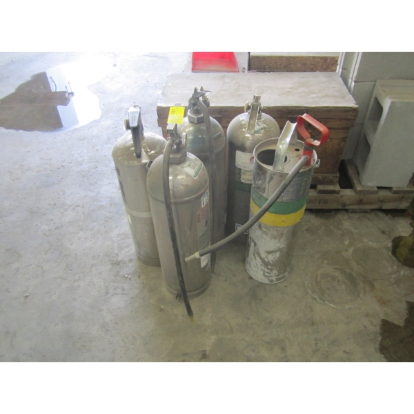 5 FIRE EXTINGUISHERS