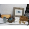 Image 1 : MISC. BASKETS, FRAMED PICTURE, TILES, ETC.