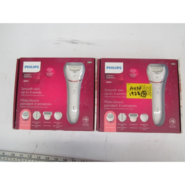 2 PHILLIPS EPILATORS IN BOX