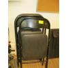 Image 1 : SET OF 4 BLACK FOLDING CHAIRS