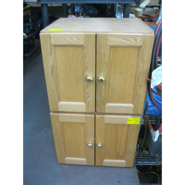 2 SM. OAK CABINETS