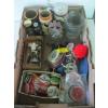 Image 3 : BIN & BOX OF MISC. COLLECTABLES - BADGES, LIGHTS, ETC.