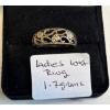 Image 1 : LADIES 10KT RING, SZ 5 1/4
