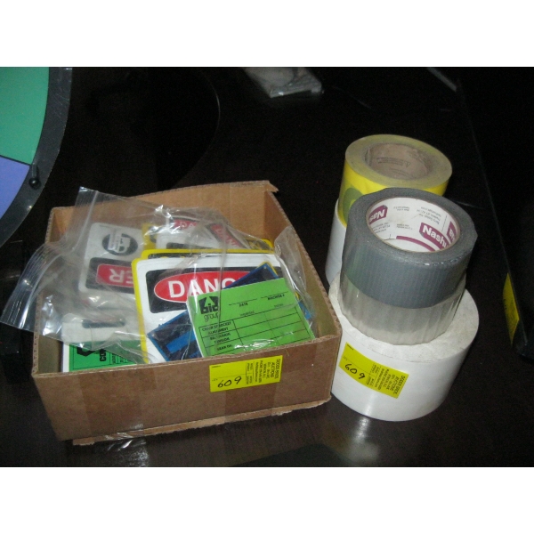MISC. DANGER TAGS, CAUTION TAPE, ETC.