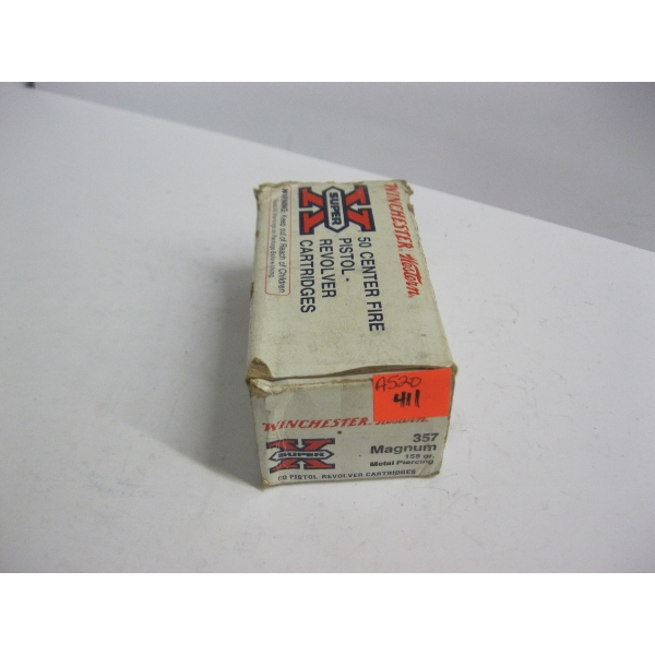 WINCHESTER .357 MAGNUM 158GR METAL PIERCING|1X46 CARTRIDGES