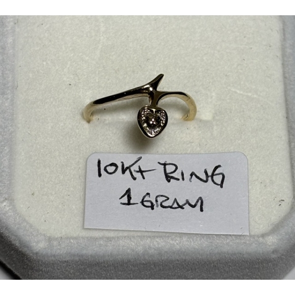 10KT RING, 1 G, SZ 5