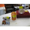Image 1 : MISC. CLOCK, CANDLEHOLDER, DUTCH SHOE FIGURINES, ETC.