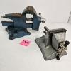 Image 3 : 2 TABLE TOP VISES INCLUDING A VACUUM VISE