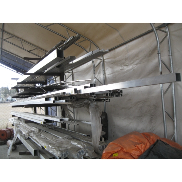 SHELF OF ASST. ALUMINUM TUBING - VARIOUS SIZES
