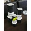 Image 1 : 3 WEST GERMAN KPM BLACK & WHITE VASES
