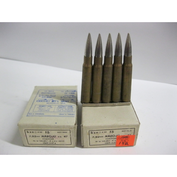 NABOJU 7.92MM BALL (8MM MAUSER)|2X15 RIFLE CARTRIDGES