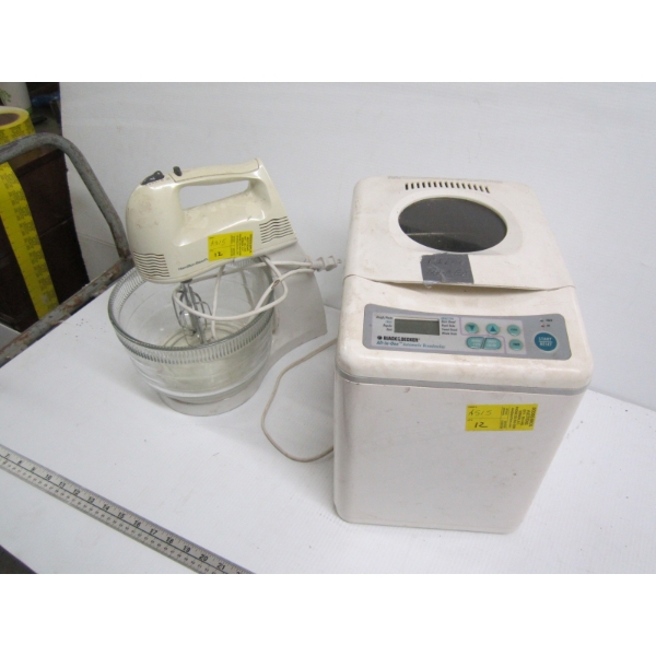 BREADMAKER & A HAMILTON BEACH MIXER