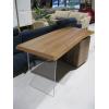 Image 2 : WOOD 3 DRAWER DESK W/PLEXIGLASS LEG