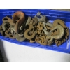Image 1 : 2 TRAYS OF MISC. - CHAIN HOOKS, ETC.
