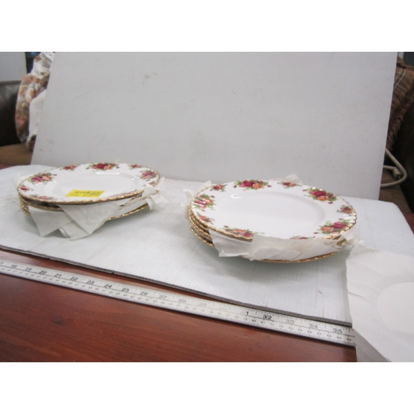 10 ROYAL ALBERT OLD COUNTRY ROSE DINNER PLATES