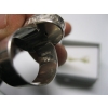 Image 2 : STERLING SILVER RING W/FLOWER DESIGN, SZ 9 1/2