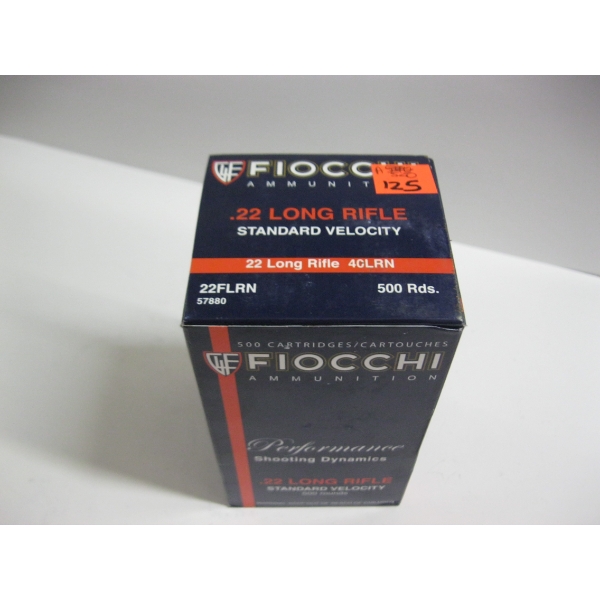 FIOCCHI .22 LONG RIFLE STANDARD VELOCITY 40LRN|1X500 ROUNDS