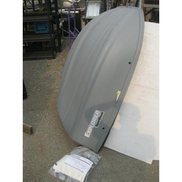 NEW SPORT RACK EXPLORER ROOF BOX W/BAG OF ACCESS.