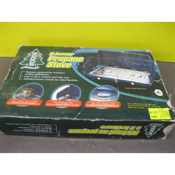 WOODS 2 BURNER PROPANE STOVE