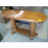 Image 1 : OVAL OAK SOFA TABLE
