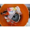 Image 6 : BOX & BUCKET OF MISC. FISHING GEAR, HUNTING GEAR, ETC.