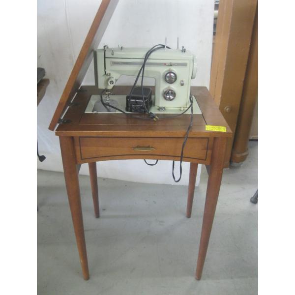 SEARS KENMORE SEWING MACHINE IN WOOD STAND