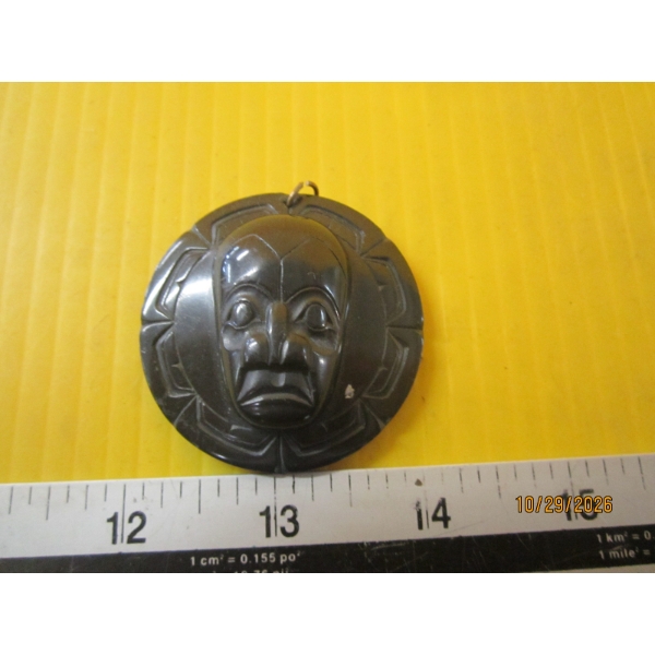 ROUND ARGILLITE PENDANT BY DENNY DIXON