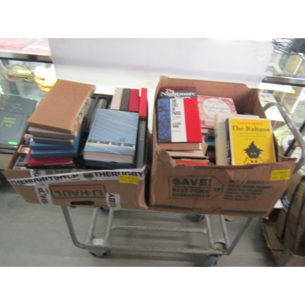 2 BOXES OF HARDCOVER BOOKS