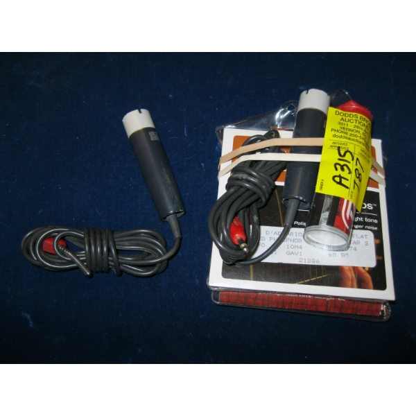ASST. GUITAR STRINGS, MICROPHONES, ETC.