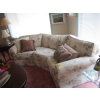 Image 2 : 3 SEAT CURVED SOFA & 2 MATCHING WINGBACK CHAIRS