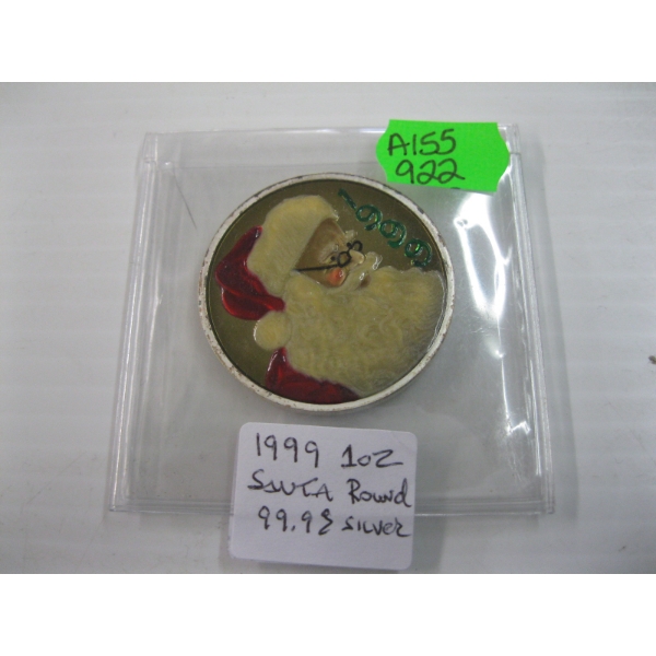 1999 SANTA 1OZ .999 SILVER ROUND (TAX EXEMPT)