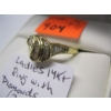 Image 3 : LADIES 14KT RING W/DIAMONDS, 2.4GR SZ 7 1/2
