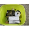 Image 2 : BIN OF MISC. VINTAGE KITCHEN ITEMS, GLASS CANNING JAR, ETC.