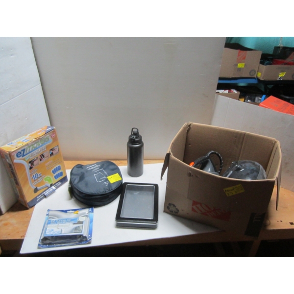 MISC. FURNITURE MOVING SYSTEM, WOODS MOSQUITO NETTING, AIR COMPRESSOR, ETC.