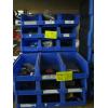 Image 1 : BLUE PLASTIC CONTAINERS W/ASST. CONTENTS: SCREWS, NUTS, SOCKETS, ETC.