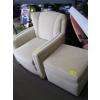 Image 2 : NICELY UPHOLSTERED 1940s SOFA, CHAIR & MATCHING OTTOMAN