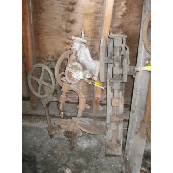 3 WALL MOUNT HAND DRILL PRESSES